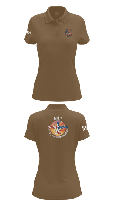 910th AMU 89979521 Women's Short Sleeve Performance Polo  - 15