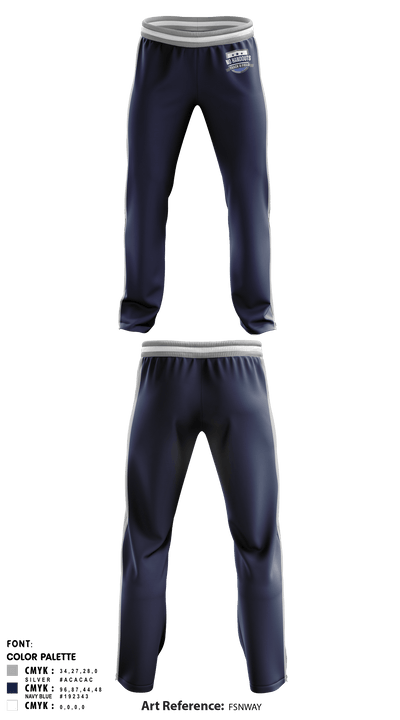 No Handouts Track & Field 84390737 Sweatpants - 1