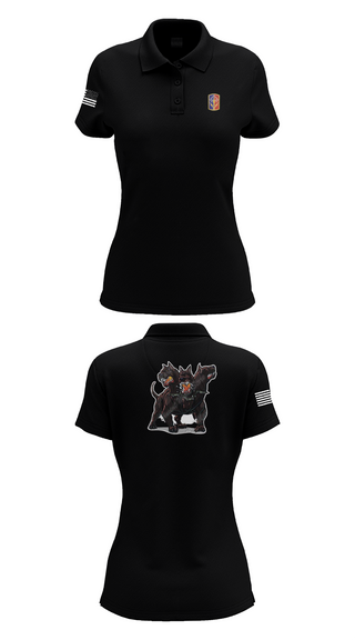 Women's Short Sleeve Performance Polo, 1-174th ADA RGT, , Teamtime, Team time, sublimation, custom sports apparel, team uniforms, spirit wear, spiritwear, sports uniforms, custom shirts, team store, custom team store, fundraiser sports, apparel fundraiser