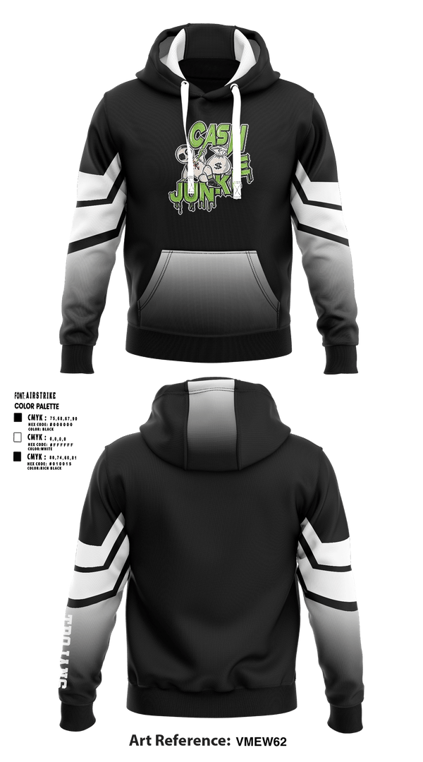 Hoodie, Cash Junkies Elite, Men's Basketball, Teamtime, Team time, sublimation, custom sports apparel, team uniforms, spirit wear, spiritwear, sports uniforms, custom shirts, team store, custom team store, fundraiser sports, apparel fundraiser