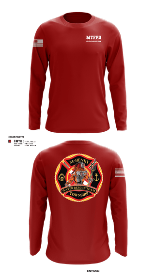 Long Sleeve Performance Shirt, MTFPD Water Rescue Teams, Fire Department, Teamtime, Team time, sublimation, custom sports apparel, team uniforms, spirit wear, spiritwear, sports uniforms, custom shirts, team store, custom team store, fundraiser sports, apparel fundraiser