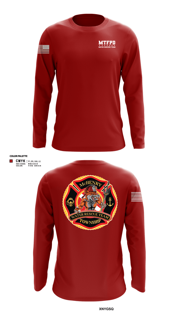 Long Sleeve Performance Shirt, MTFPD Water Rescue Teams, Fire Department, Teamtime, Team time, sublimation, custom sports apparel, team uniforms, spirit wear, spiritwear, sports uniforms, custom shirts, team store, custom team store, fundraiser sports, apparel fundraiser