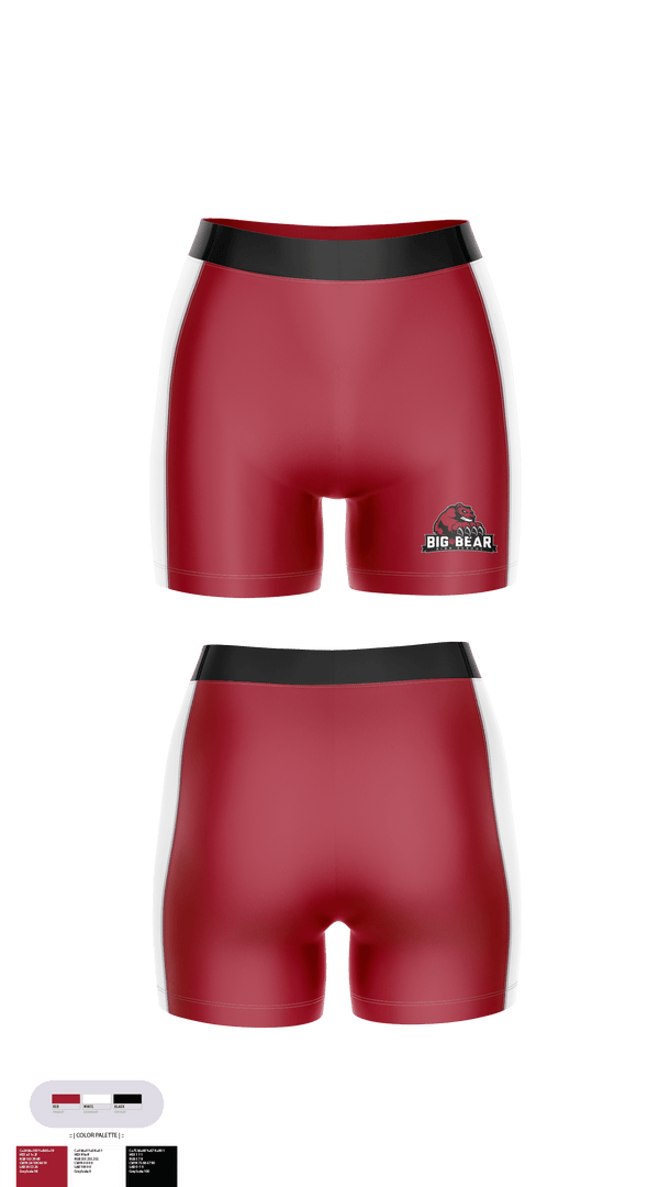 Women's Compression Shorts, Big Bear High School Volleyball, Women's Volleyball, Teamtime, Team time, sublimation, custom sports apparel, team uniforms, spirit wear, spiritwear, sports uniforms, custom shirts, team store, custom team store, fundraiser sports, apparel fundraiser