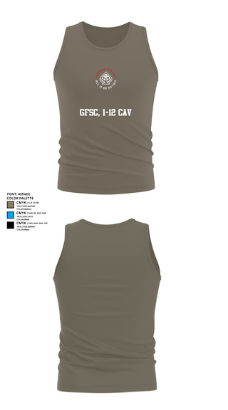 Tank Top, GFSC, 1-12 CAV, , Teamtime, Team time, sublimation, custom sports apparel, team uniforms, spirit wear, spiritwear, sports uniforms, custom shirts, team store, custom team store, fundraiser sports, apparel fundraiser