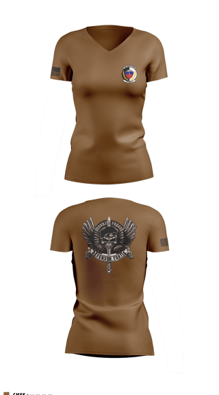 Women's Short Sleeve Vneck Shirt, 27 SOSFS, Air Force, Teamtime, Team time, sublimation, custom sports apparel, team uniforms, spirit wear, spiritwear, sports uniforms, custom shirts, team store, custom team store, fundraiser sports, apparel fundraiser