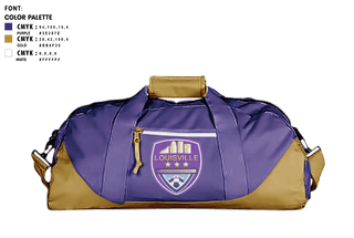 Duffle Bag, Louisville Rising Star, Men's Soccer, Teamtime, Team time, sublimation, custom sports apparel, team uniforms, spirit wear, spiritwear, sports uniforms, custom shirts, team store, custom team store, fundraiser sports, apparel fundraiser