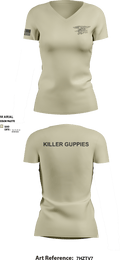 HuggersKiller Guppies 1453423 Women's Short Sleeve V-neck Shirt - 4