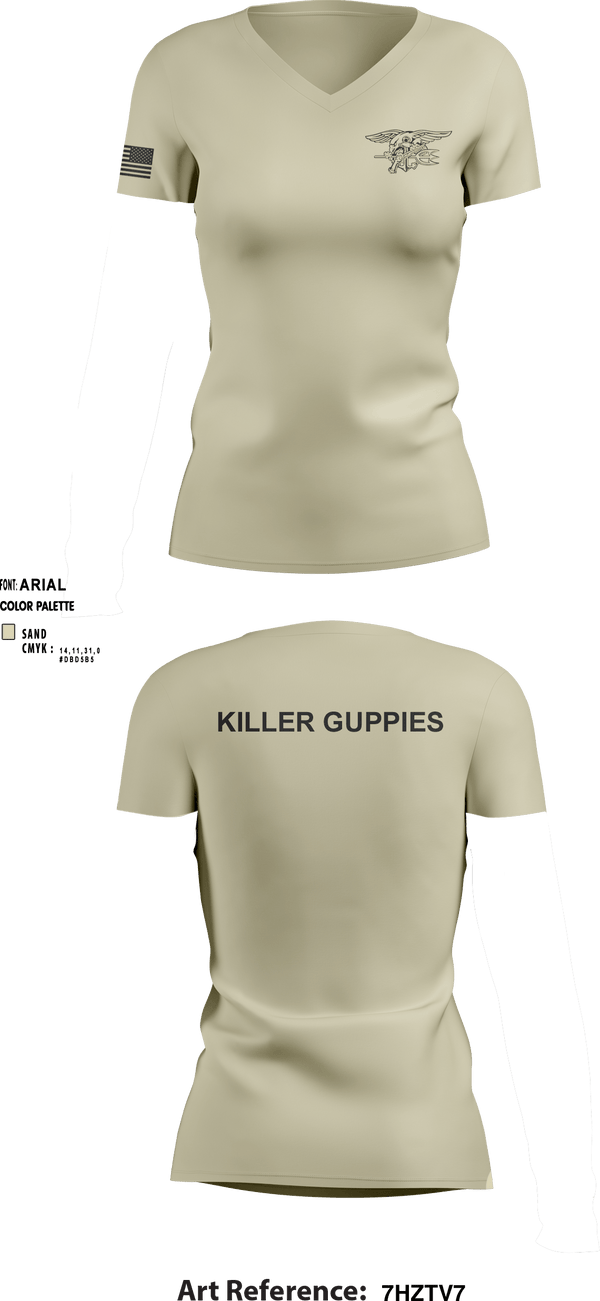 Women's Short Sleeve Vneck Shirt, HuggersKiller Guppies, Wrestling, Teamtime, Team time, sublimation, custom sports apparel, team uniforms, spirit wear, spiritwear, sports uniforms, custom shirts, team store, custom team store, fundraiser sports, apparel fundraiser
