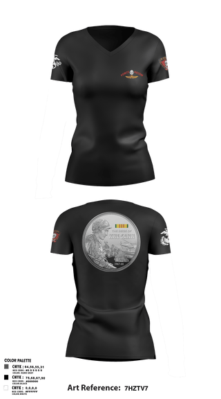 Women's Short Sleeve Vneck Shirt, B Co. 3rd Recon Bn Force Reconnaissance3rd Recon Co.3rd ReconnaissanceRecon, Marines, Teamtime, Team time, sublimation, custom sports apparel, team uniforms, spirit wear, spiritwear, sports uniforms, custom shirts, team store, custom team store, fundraiser sports, apparel fundraiser