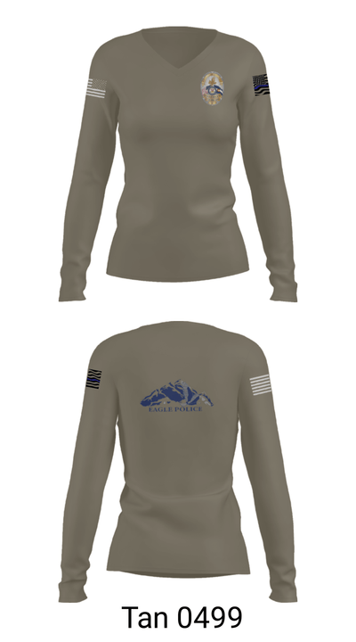 Eagle Police Department 40454733 Women's Long Sleeve V-neck Shirt - 73