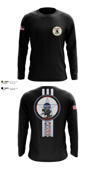 Long Sleeve Performance Shirt, D-Day Ohio, Inc, , Teamtime, Team time, sublimation, custom sports apparel, team uniforms, spirit wear, spiritwear, sports uniforms, custom shirts, team store, custom team store, fundraiser sports, apparel fundraiser