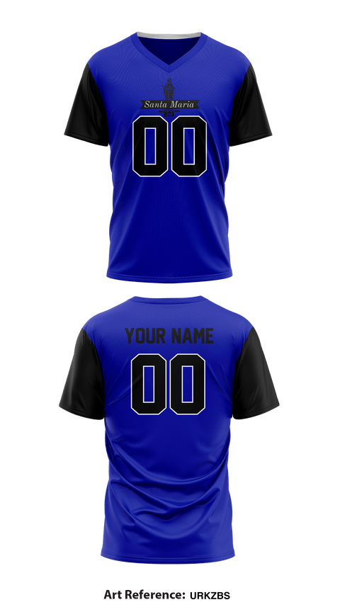 Mens Soccer Jersey, Santa Maria, Men's Soccer, Teamtime, Team time, sublimation, custom sports apparel, team uniforms, spirit wear, spiritwear, sports uniforms, custom shirts, team store, custom team store, fundraiser sports, apparel fundraiser