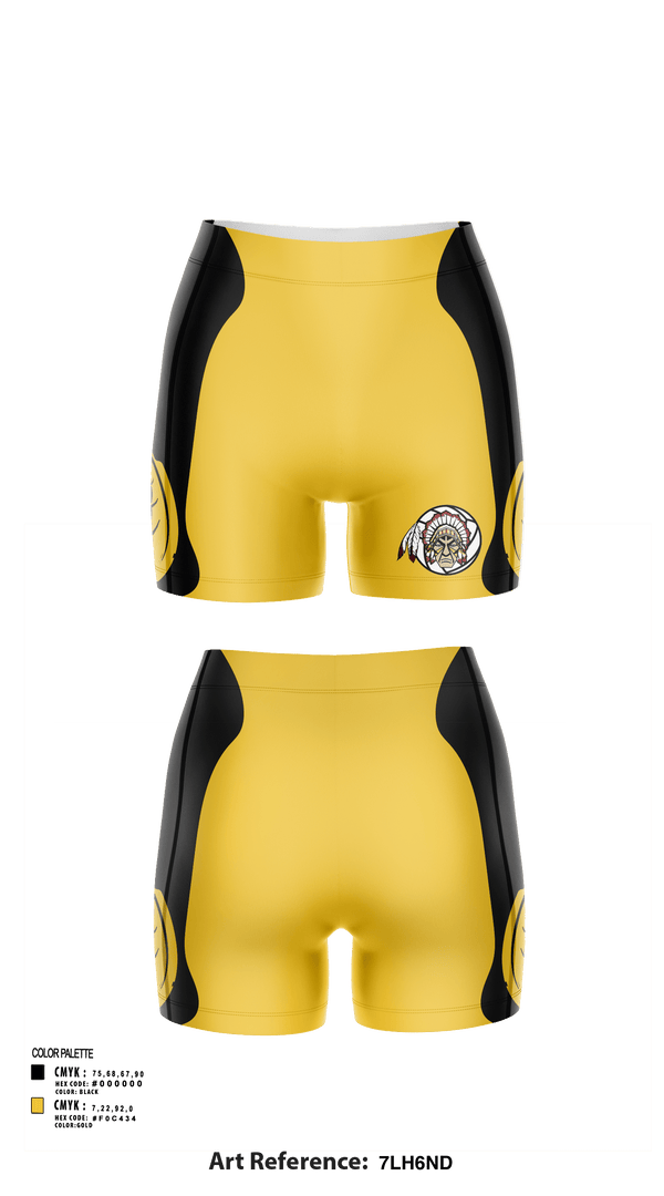 Women's Shorts, Santa Fe High School, Women's Volleyball, Teamtime, Team time, sublimation, custom sports apparel, team uniforms, spirit wear, spiritwear, sports uniforms, custom shirts, team store, custom team store, fundraiser sports, apparel fundraiser