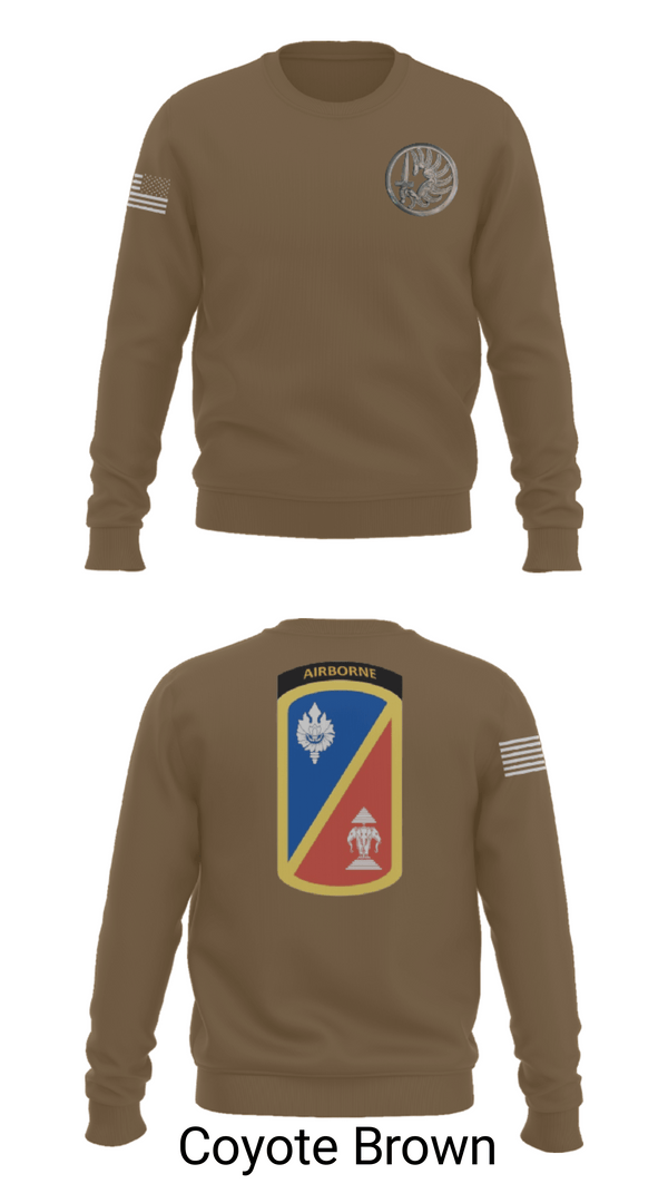 Crew Neck Sweatshirt, 1st Det. Royal Lao Airborne, Army, Teamtime, Team time, sublimation, custom sports apparel, team uniforms, spirit wear, spiritwear, sports uniforms, custom shirts, team store, custom team store, fundraiser sports, apparel fundraiser