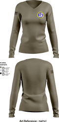 NAVSECGRU 18079941 Women's Long Sleeve V-neck Shirt - 3