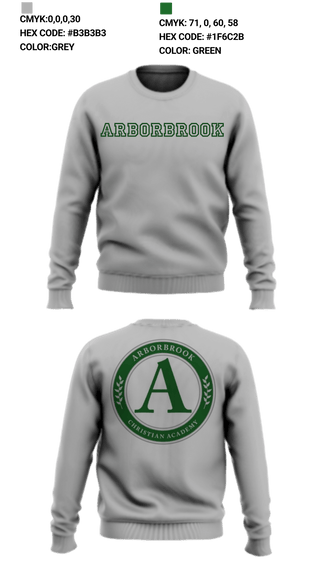 Crew Neck Sweatshirt, Arborbrook Christian Academy Falcons, Spirit Store, Teamtime, Team time, sublimation, custom sports apparel, team uniforms, spirit wear, spiritwear, sports uniforms, custom shirts, team store, custom team store, fundraiser sports, apparel fundraiser