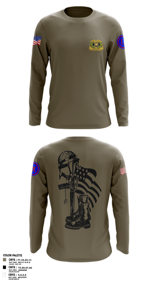Long Sleeve Performance Shirt, 962D QUARTERMASTER COMPANY (MORTUARY AFFAIRS), Army, Teamtime, Team time, sublimation, custom sports apparel, team uniforms, spirit wear, spiritwear, sports uniforms, custom shirts, team store, custom team store, fundraiser sports, apparel fundraiser