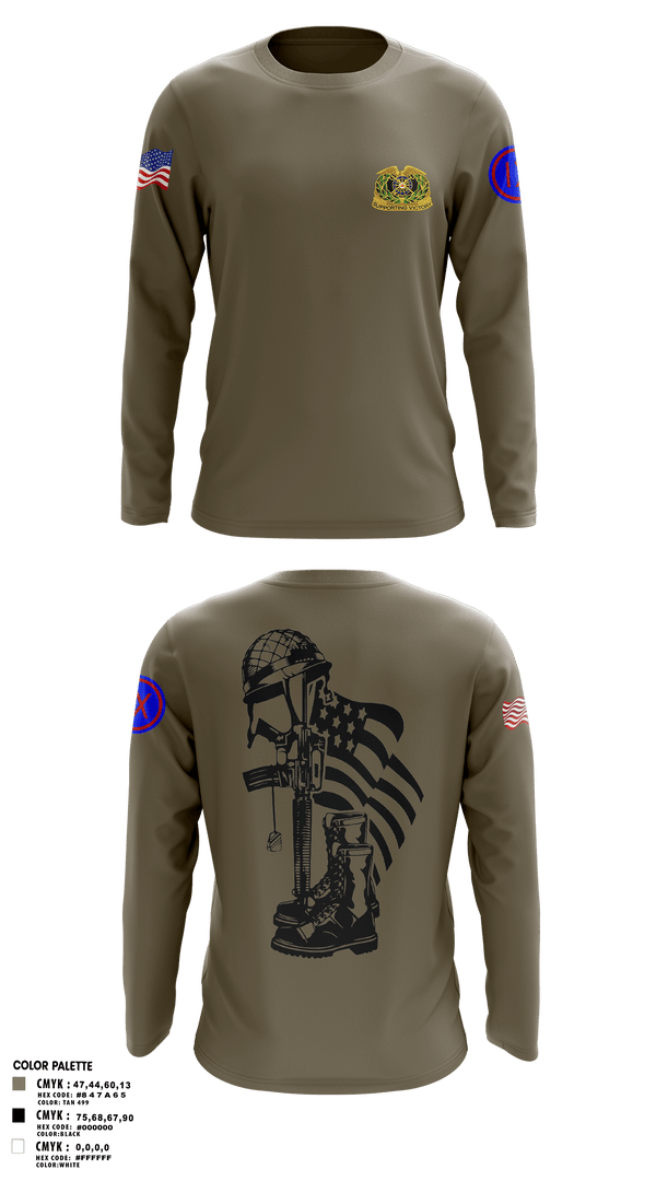 Long Sleeve Performance Shirt, 962D QUARTERMASTER COMPANY (MORTUARY AFFAIRS), Army, Teamtime, Team time, sublimation, custom sports apparel, team uniforms, spirit wear, spiritwear, sports uniforms, custom shirts, team store, custom team store, fundraiser sports, apparel fundraiser