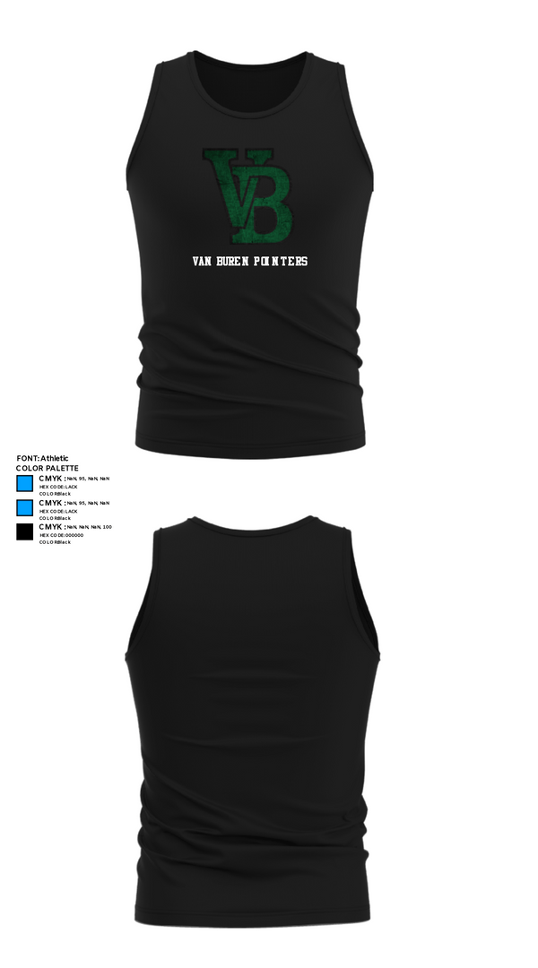 Tank Top, Van Buren Pointers, Football, Teamtime, Team time, sublimation, custom sports apparel, team uniforms, spirit wear, spiritwear, sports uniforms, custom shirts, team store, custom team store, fundraiser sports, apparel fundraiser