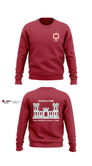 Crew Neck Sweatshirt, 80th TC, TTC-Dix, Army, Teamtime, Team time, sublimation, custom sports apparel, team uniforms, spirit wear, spiritwear, sports uniforms, custom shirts, team store, custom team store, fundraiser sports, apparel fundraiser