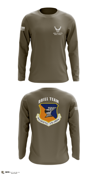 WBHS AFJROTC 46215478 Long Sleeve Performance Shirt - 6