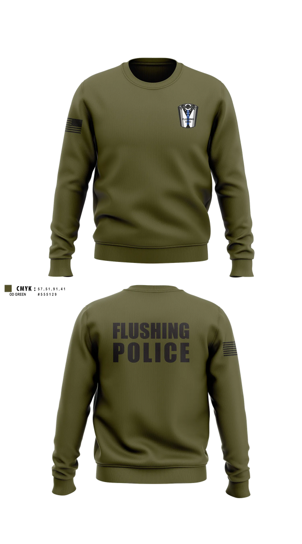 Flushing Police Department 31857858 Crew Neck Sweatshirt - 3