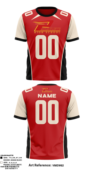 Short Sleeve Performance Shirt, Paraclete Football, Football, Teamtime, Team time, sublimation, custom sports apparel, team uniforms, spirit wear, spiritwear, sports uniforms, custom shirts, team store, custom team store, fundraiser sports, apparel fundraiser