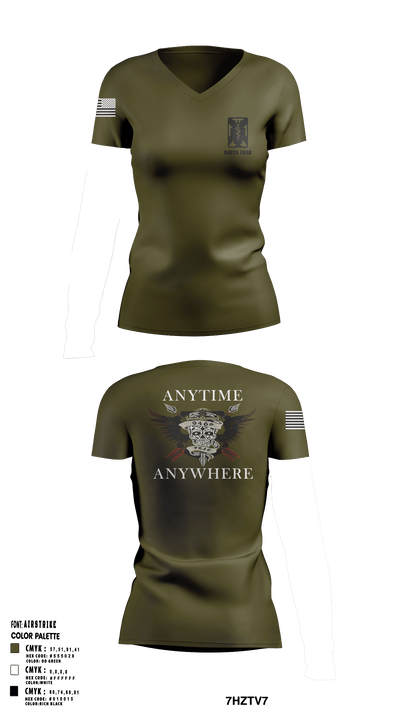 946th FRSD 74920999 Women's Short Sleeve V-neck Shirt - 34