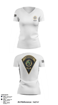 Lawrence Police FOP 1599 95636349 Women's Short Sleeve V-neck Shirt - 195