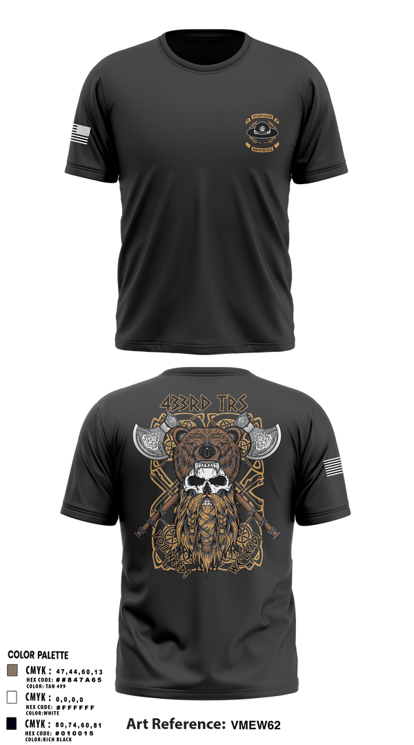 Old School Cotton Feel Shirt, 433 TRS, Air Force, Teamtime, Team time, sublimation, custom sports apparel, team uniforms, spirit wear, spiritwear, sports uniforms, custom shirts, team store, custom team store, fundraiser sports, apparel fundraiser