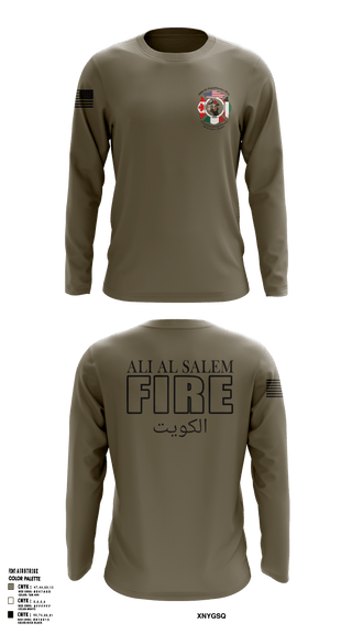 Long Sleeve Performance Shirt, 386th ECES/CEF, Fire Department, Teamtime, Team time, sublimation, custom sports apparel, team uniforms, spirit wear, spiritwear, sports uniforms, custom shirts, team store, custom team store, fundraiser sports, apparel fundraiser