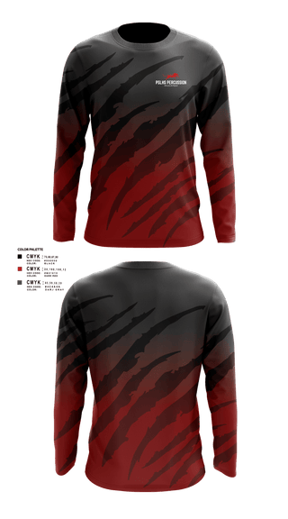 Long Sleeve Performance Shirt, PSLHS Percussion, Men's Soccer, Teamtime, Team time, sublimation, custom sports apparel, team uniforms, spirit wear, spiritwear, sports uniforms, custom shirts, team store, custom team store, fundraiser sports, apparel fundraiser