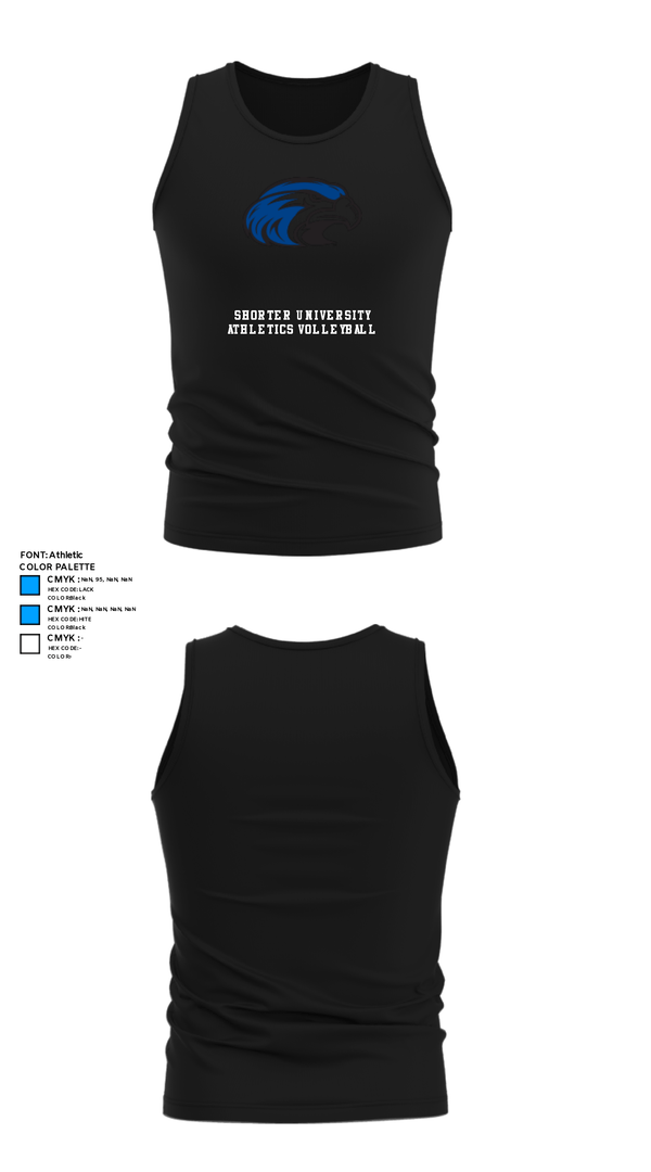 Tank Top, Shorter University Athletics Volleyball, Women's Volleyball, Teamtime, Team time, sublimation, custom sports apparel, team uniforms, spirit wear, spiritwear, sports uniforms, custom shirts, team store, custom team store, fundraiser sports, apparel fundraiser