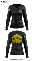 D Co 2-13th AVN REGT 27733749 Women's Long Sleeve V-neck Shirt - 8
