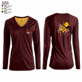 Lutheran North High School Volleyball 45295945 Women's Long Sleeve V-neck Shirt - 2