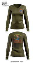 MCB Camp Blaz Ordnance 73476063 Women's Long Sleeve V-neck Shirt - 1