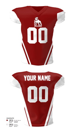 Football Jersey, Bulldogs, Football, Teamtime, Team time, sublimation, custom sports apparel, team uniforms, spirit wear, spiritwear, sports uniforms, custom shirts, team store, custom team store, fundraiser sports, apparel fundraiser