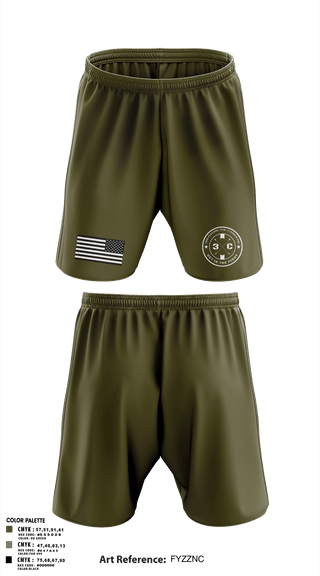Athletic Shorts With Pockets, 3rd Platoon, CCo, 1-508th PIR, , Teamtime, Team time, sublimation, custom sports apparel, team uniforms, spirit wear, spiritwear, sports uniforms, custom shirts, team store, custom team store, fundraiser sports, apparel fundraiser