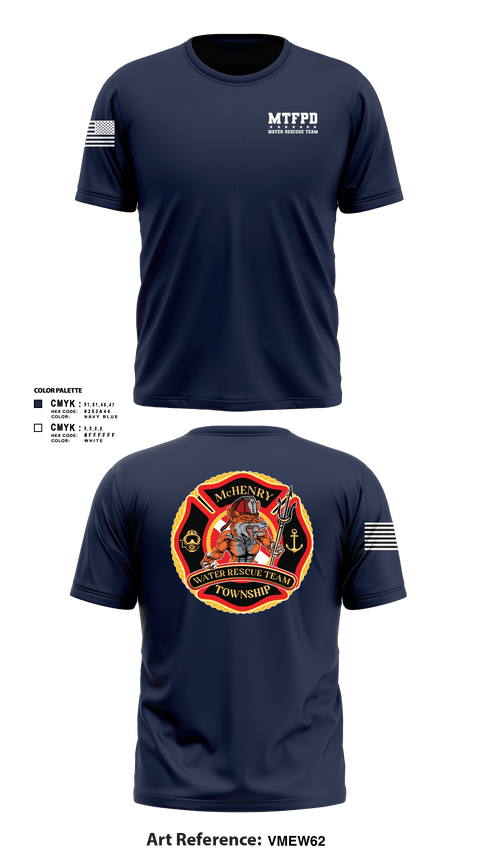 Short Sleeve Performance Shirt, MTFPD Water Rescue Teams, Fire Department, Teamtime, Team time, sublimation, custom sports apparel, team uniforms, spirit wear, spiritwear, sports uniforms, custom shirts, team store, custom team store, fundraiser sports, apparel fundraiser