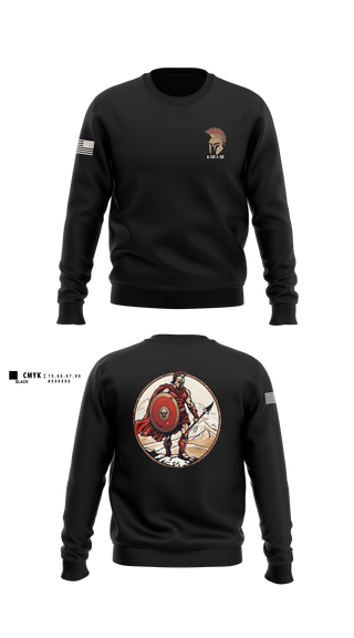 Crew Neck Sweatshirt, A-CO 1-32, Army, Teamtime, Team time, sublimation, custom sports apparel, team uniforms, spirit wear, spiritwear, sports uniforms, custom shirts, team store, custom team store, fundraiser sports, apparel fundraiser