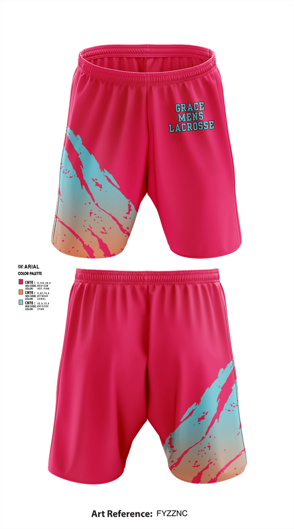 Athletic Shorts With Pockets, Grace, Men's Lacrosse, Teamtime, Team time, sublimation, custom sports apparel, team uniforms, spirit wear, spiritwear, sports uniforms, custom shirts, team store, custom team store, fundraiser sports, apparel fundraiser