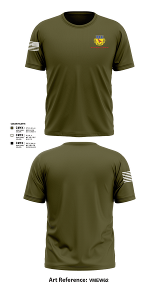 Short Sleeve Performance Shirt, Alpha BTRY 2/138th FA, National Guard, Teamtime, Team time, sublimation, custom sports apparel, team uniforms, spirit wear, spiritwear, sports uniforms, custom shirts, team store, custom team store, fundraiser sports, apparel fundraiser