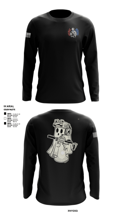 5th special forces group 40960860 Long Sleeve Performance Shirt - 1