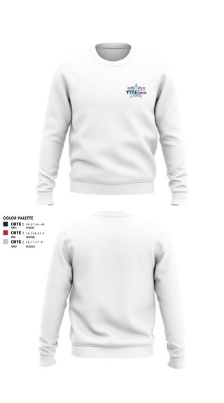Crew Neck Sweatshirt, Texas Titans Youth Football, Football, Teamtime, Team time, sublimation, custom sports apparel, team uniforms, spirit wear, spiritwear, sports uniforms, custom shirts, team store, custom team store, fundraiser sports, apparel fundraiser