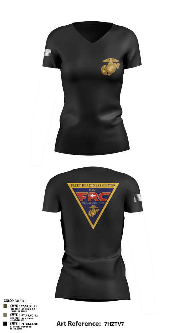 Women's Short Sleeve Vneck Shirt, FRC East, Marines, Teamtime, Team time, sublimation, custom sports apparel, team uniforms, spirit wear, spiritwear, sports uniforms, custom shirts, team store, custom team store, fundraiser sports, apparel fundraiser