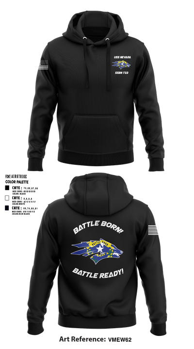 USS NEVADA SSBN 733 65073503 Hoodie - 5
