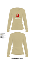 Bravo Battery, 6th Battalion, 10th Field Artillery 85654771 Women's Long Sleeve V-neck Shirt - 82