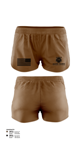 Women's Shorts, ALLIED TRADES, National Guard, Teamtime, Team time, sublimation, custom sports apparel, team uniforms, spirit wear, spiritwear, sports uniforms, custom shirts, team store, custom team store, fundraiser sports, apparel fundraiser