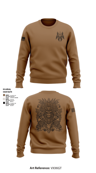 Crew Neck Sweatshirt, Wardogs, Army, Teamtime, Team time, sublimation, custom sports apparel, team uniforms, spirit wear, spiritwear, sports uniforms, custom shirts, team store, custom team store, fundraiser sports, apparel fundraiser