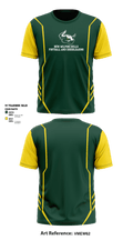New Milford Bulls Football And Cheerleading 19489077 Short Sleeve Performance Shirt - 1